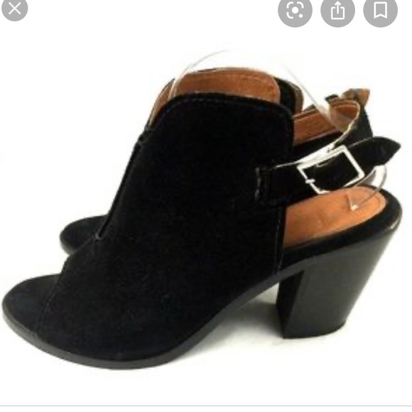 Frye Courtney Sling Bootie Glove Peep Toe Block - Picture 14 of 14